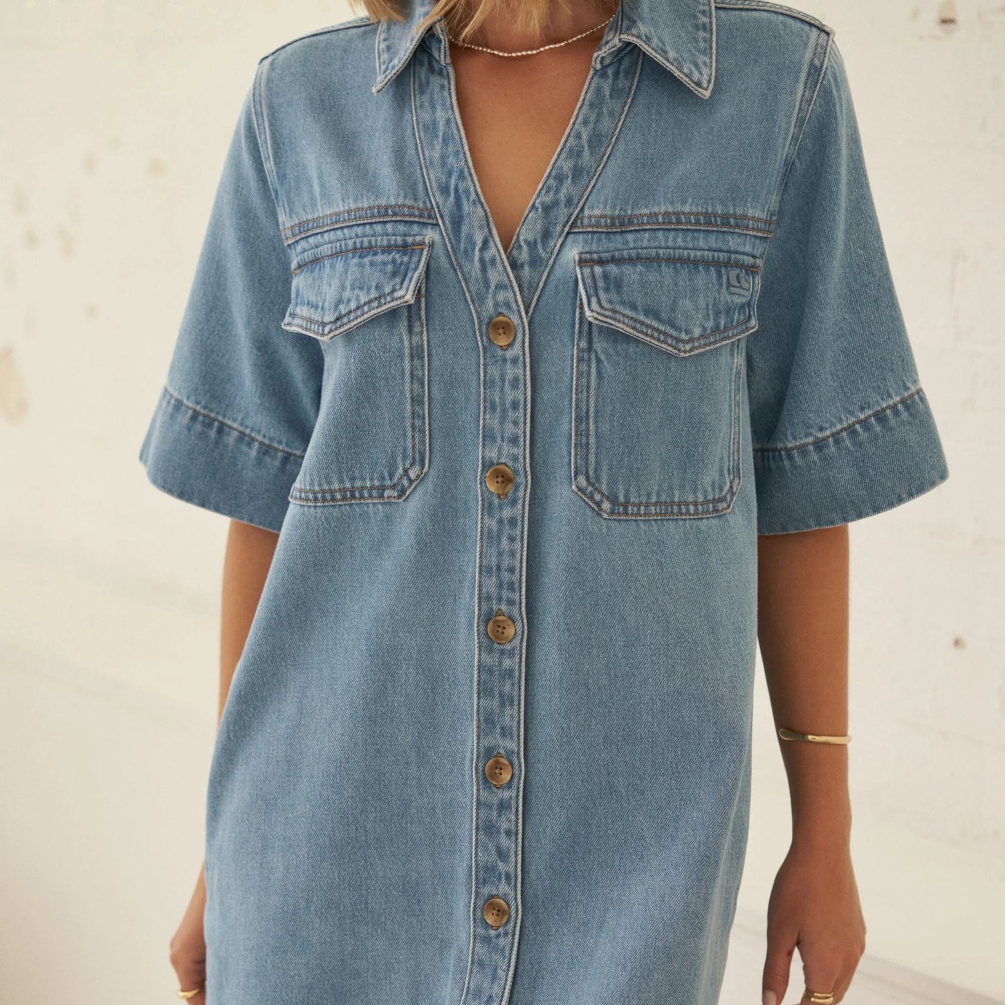 Bonnie Relaxed Shirt Dress
