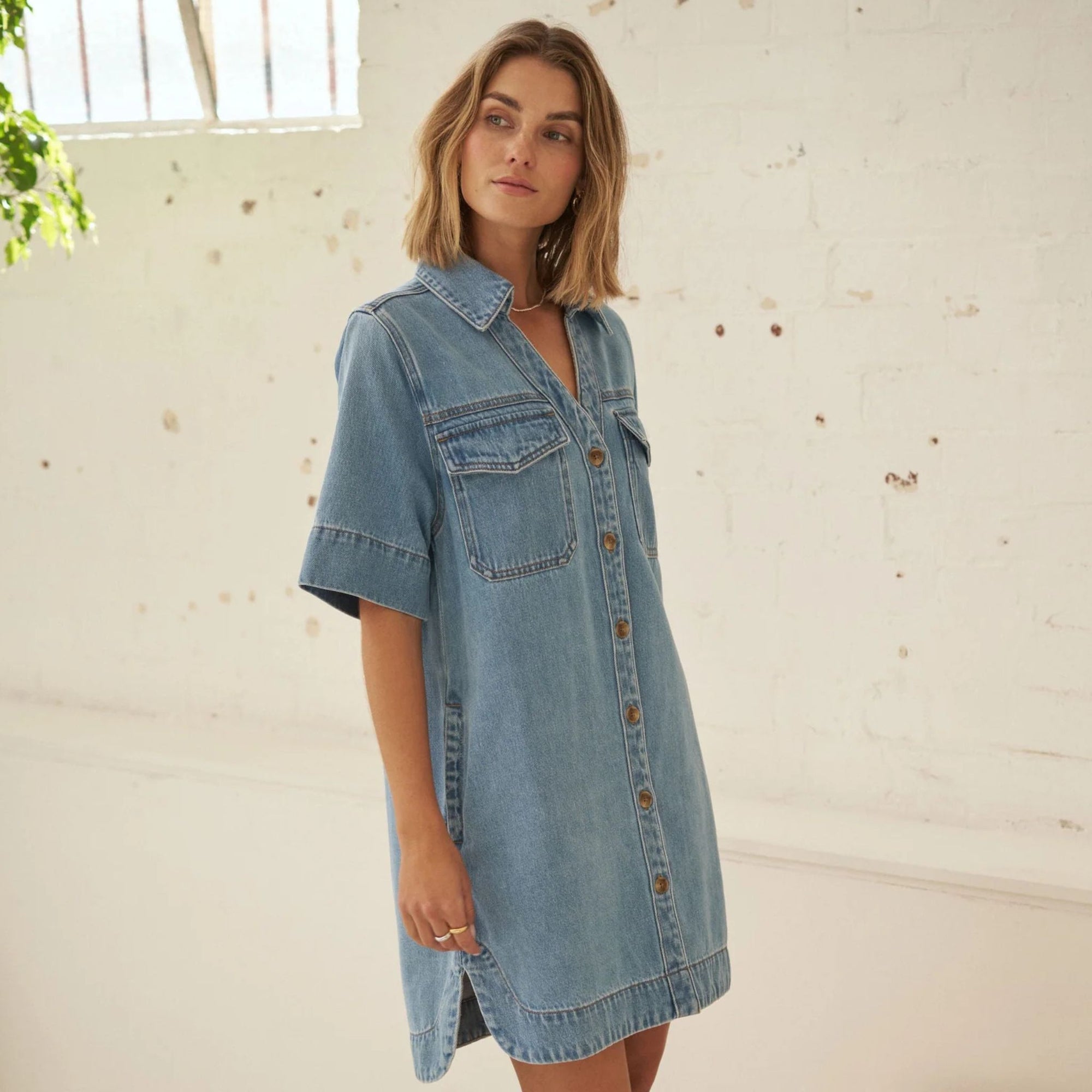 Bonnie Relaxed Shirt Dress