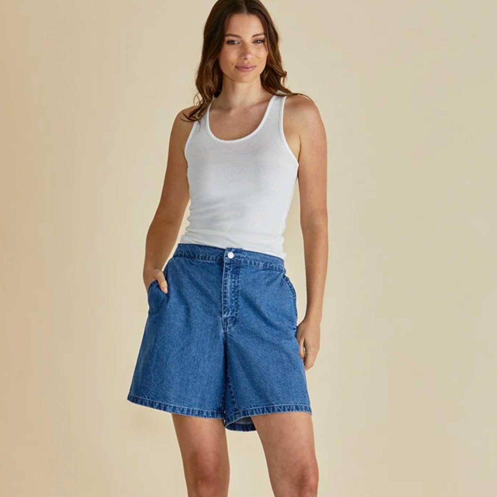Breeze Relaxed Denim Shorts