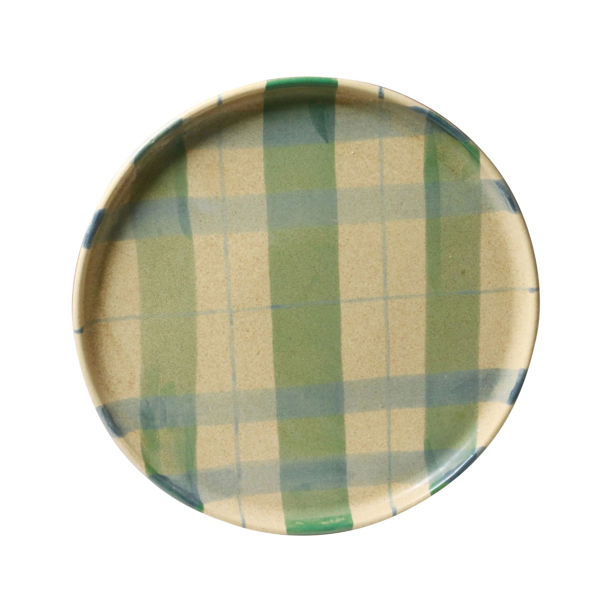Cake Plate Tartan Cinnamon Christmas