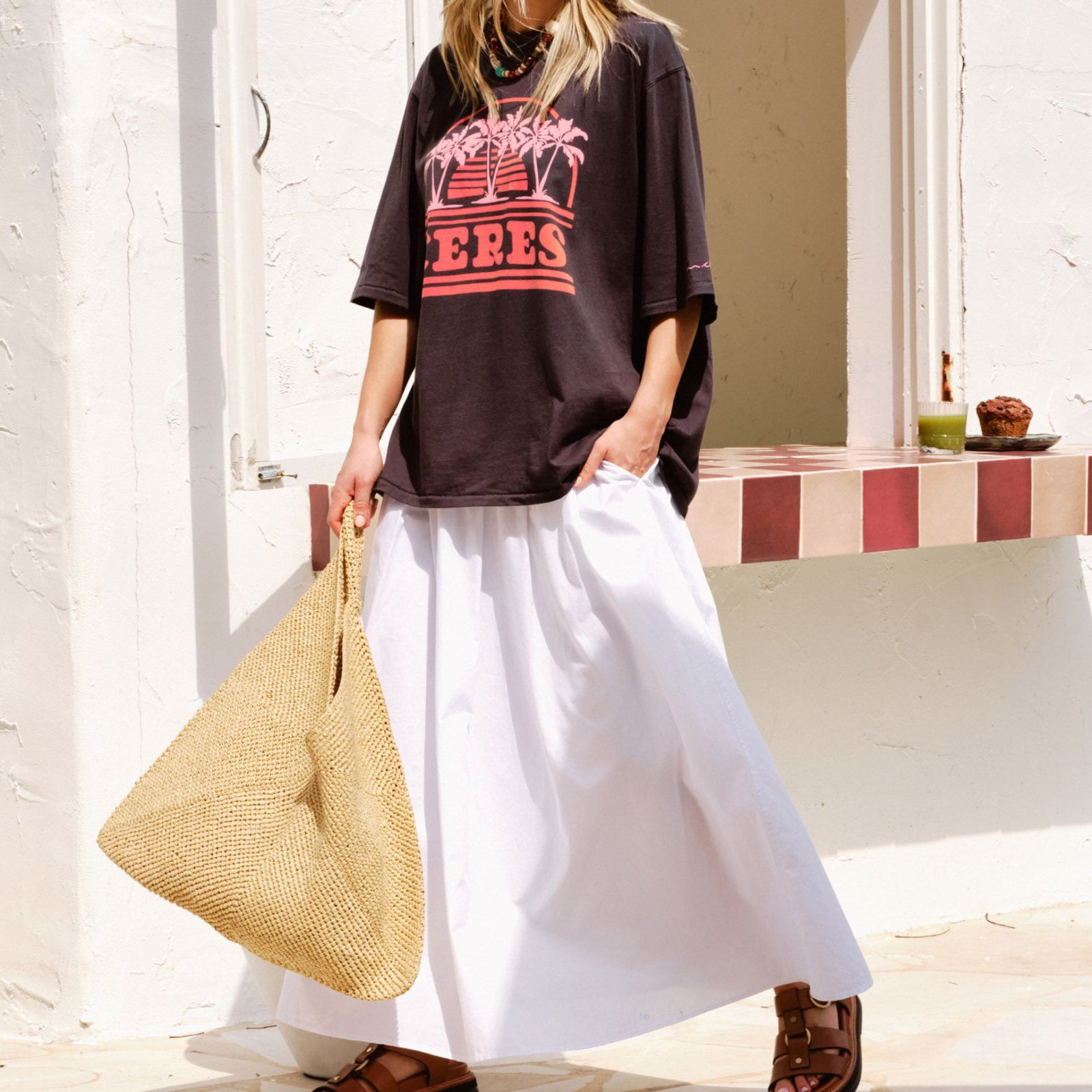 Florence Maxi Skirt White