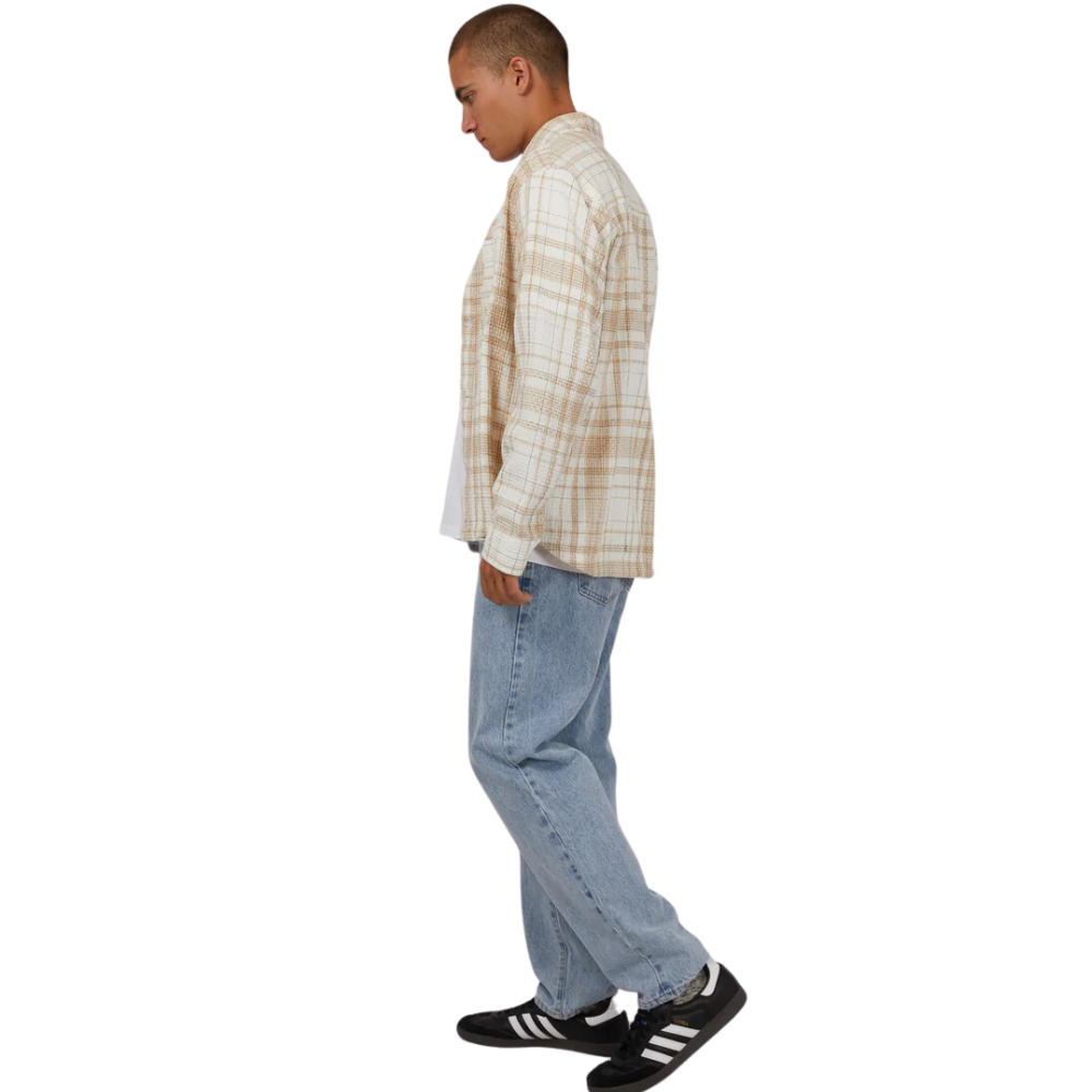 Check Seersucker Overshirt