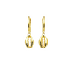 18k Gold Vermeil Cowrie Shell Huggies