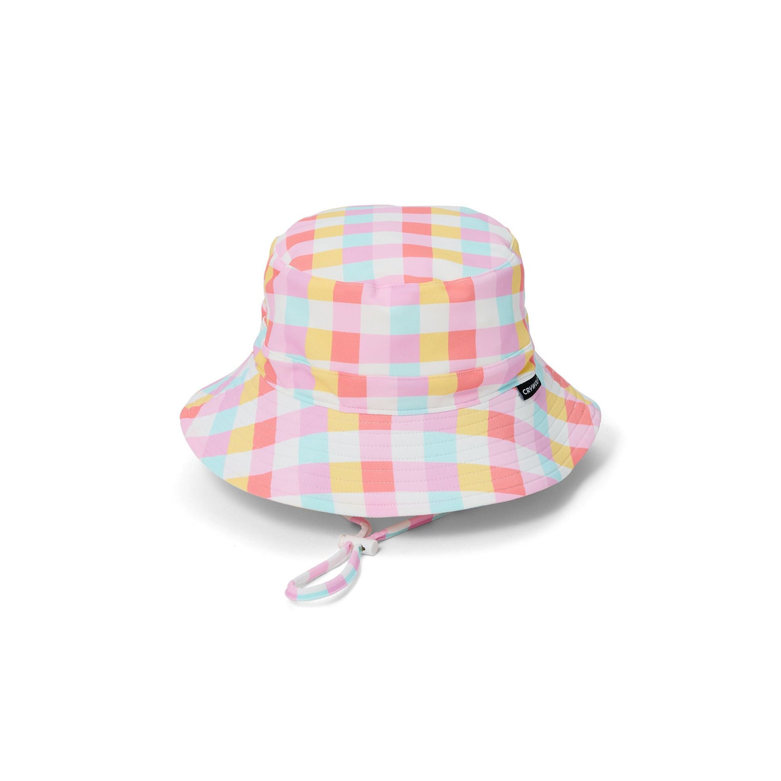 Swim Bucket Hat Pop Gingham