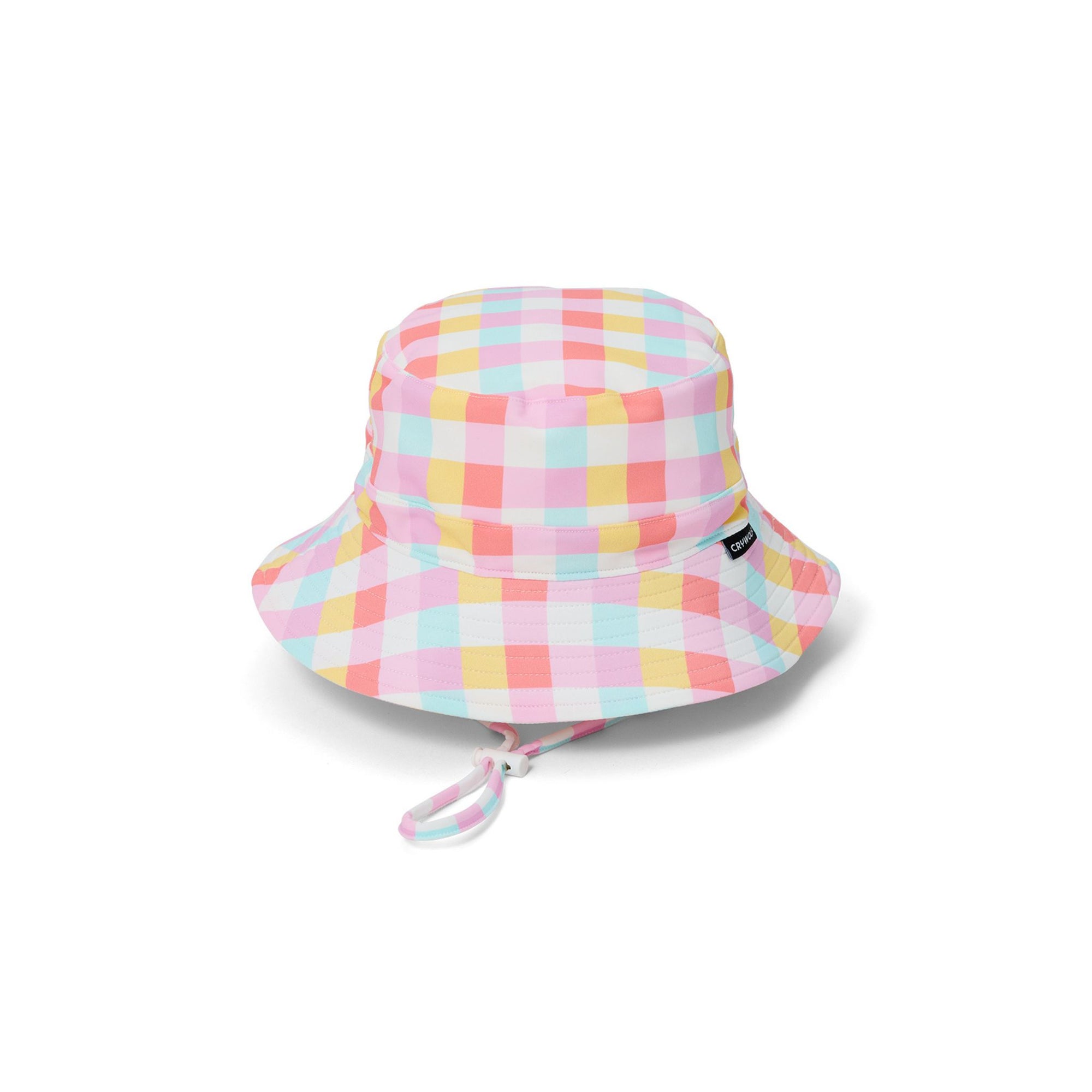 Swim Bucket Hat Pop Gingham