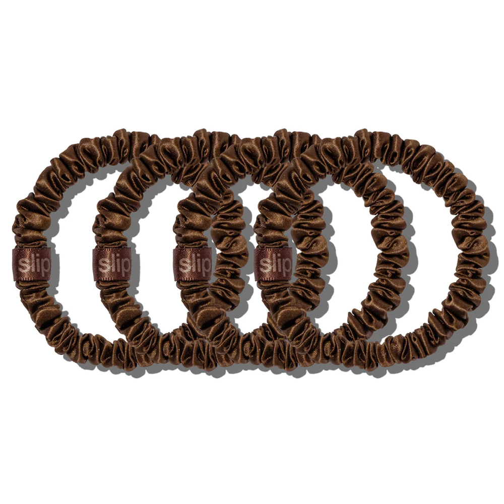 Silk Scrunchies 4 Piece Set