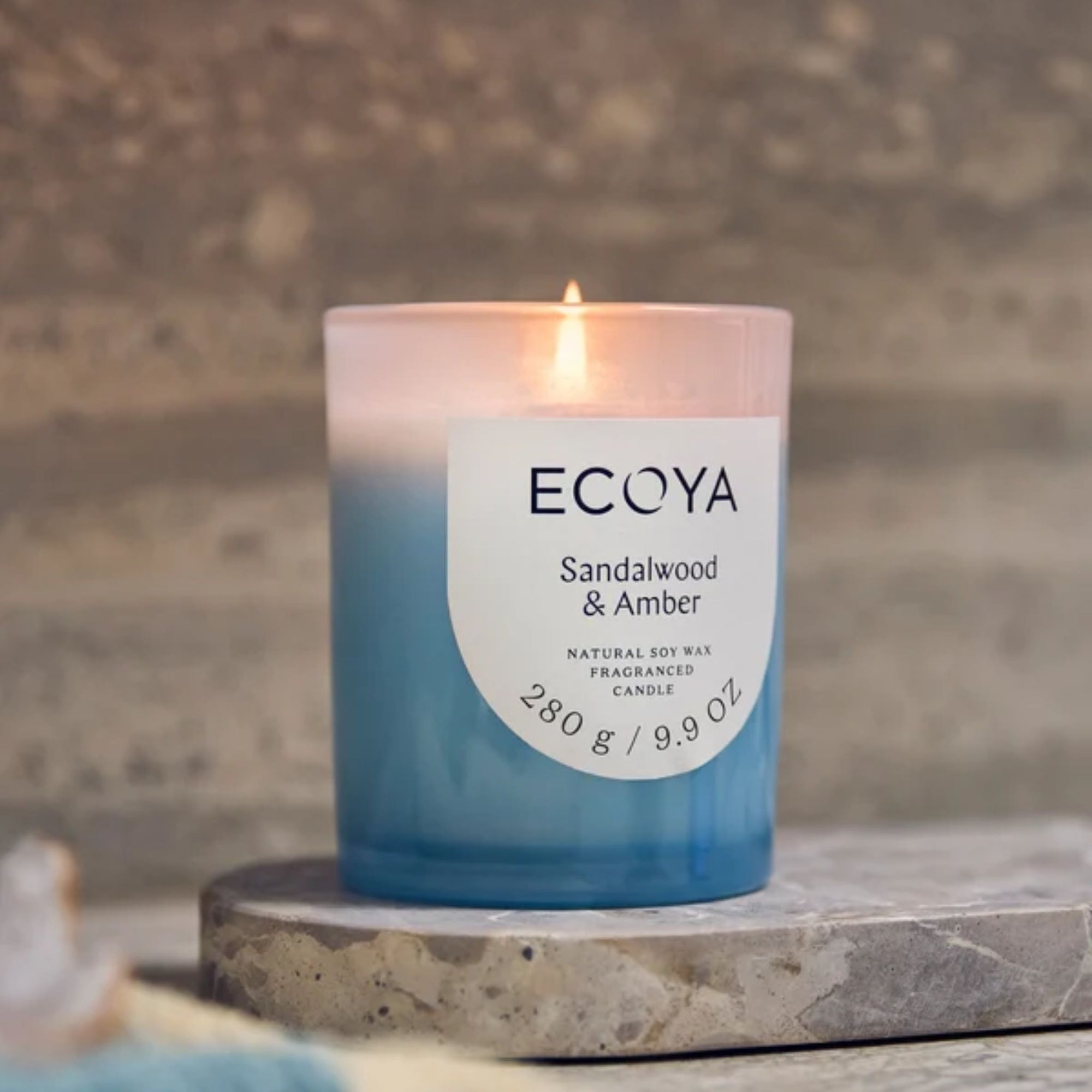 ECOYA Metro Candle - Sandalwood &amp; Amber