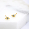 Grace Stud Sapphire Earring Gold