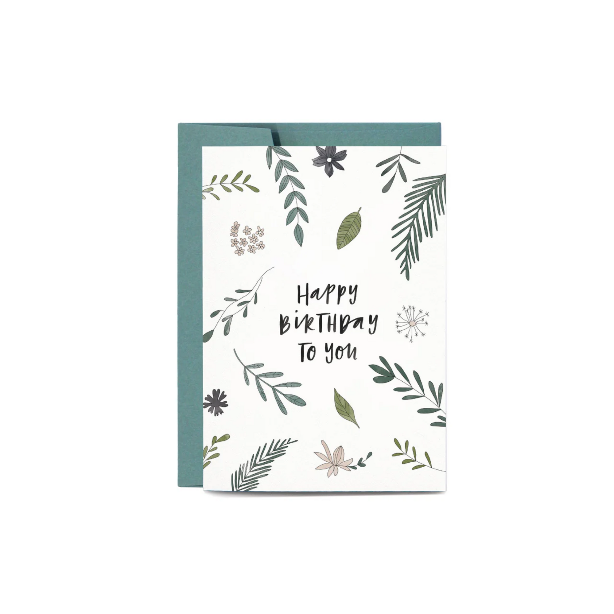 Greeting Card Botanic Birthday