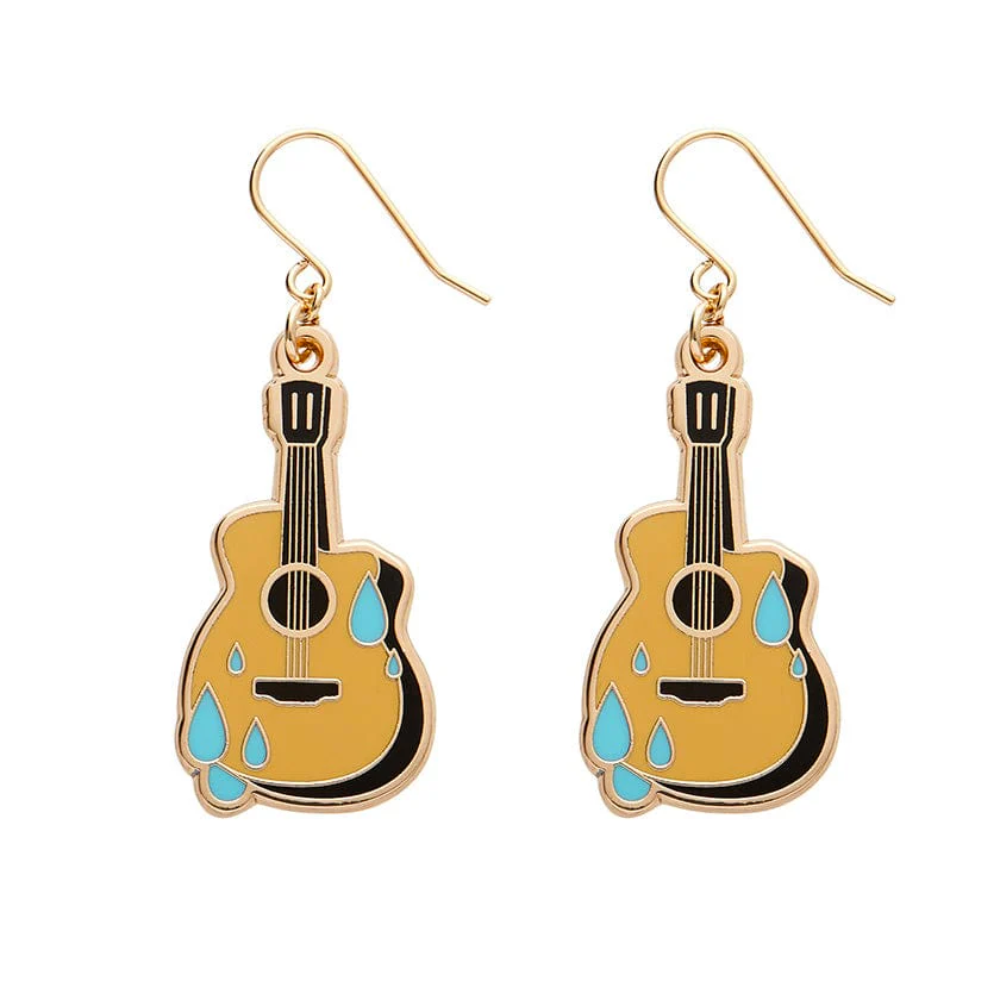 Guitar Blues Earrings