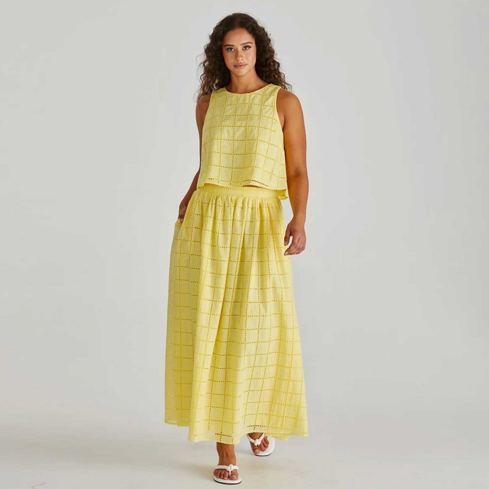 Helmo Broderie Full Skirt