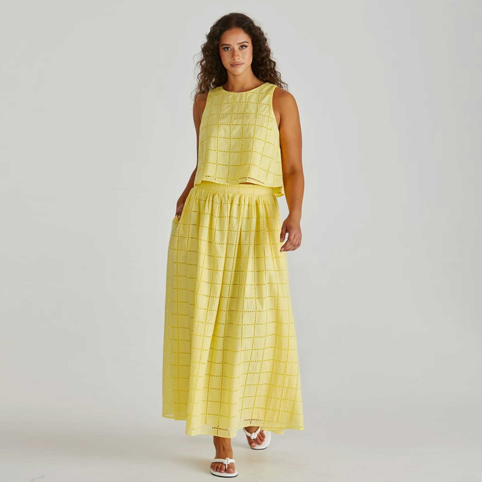 Helmo Broderie Full Skirt