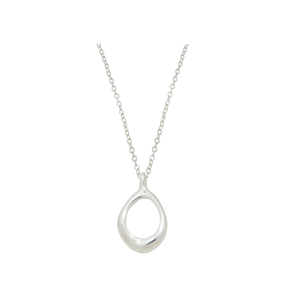 Sterling Silver Infinity Circle Necklace