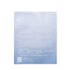 Back cover of a book with text and a QR code on a light blue background