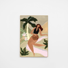Island Illustration Green Canvas 3