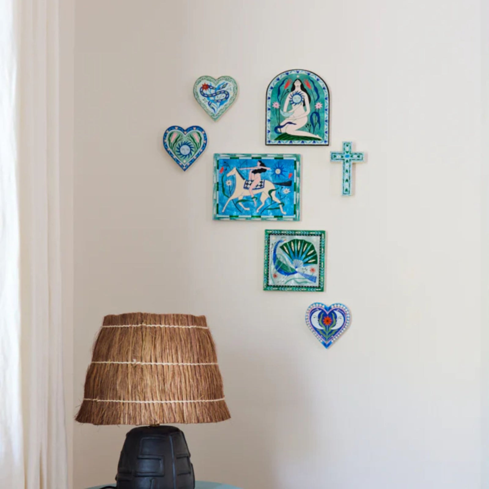 Fable Cross Blue Tile