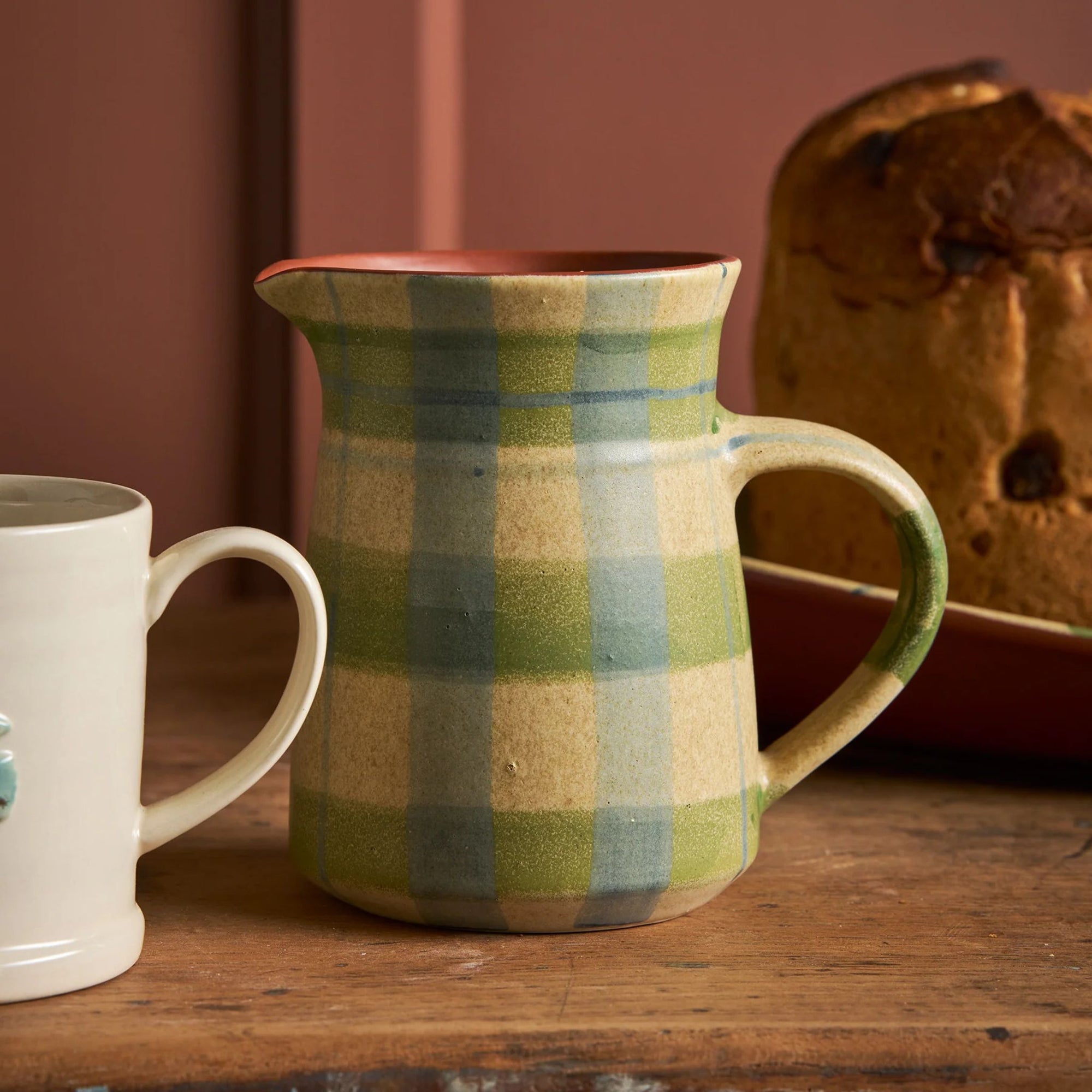 Jug Tartan Cinnamon Christmas