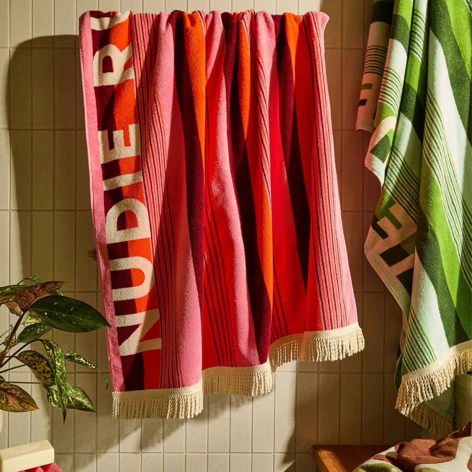 June Nudie Bath Sheet - Dahlia