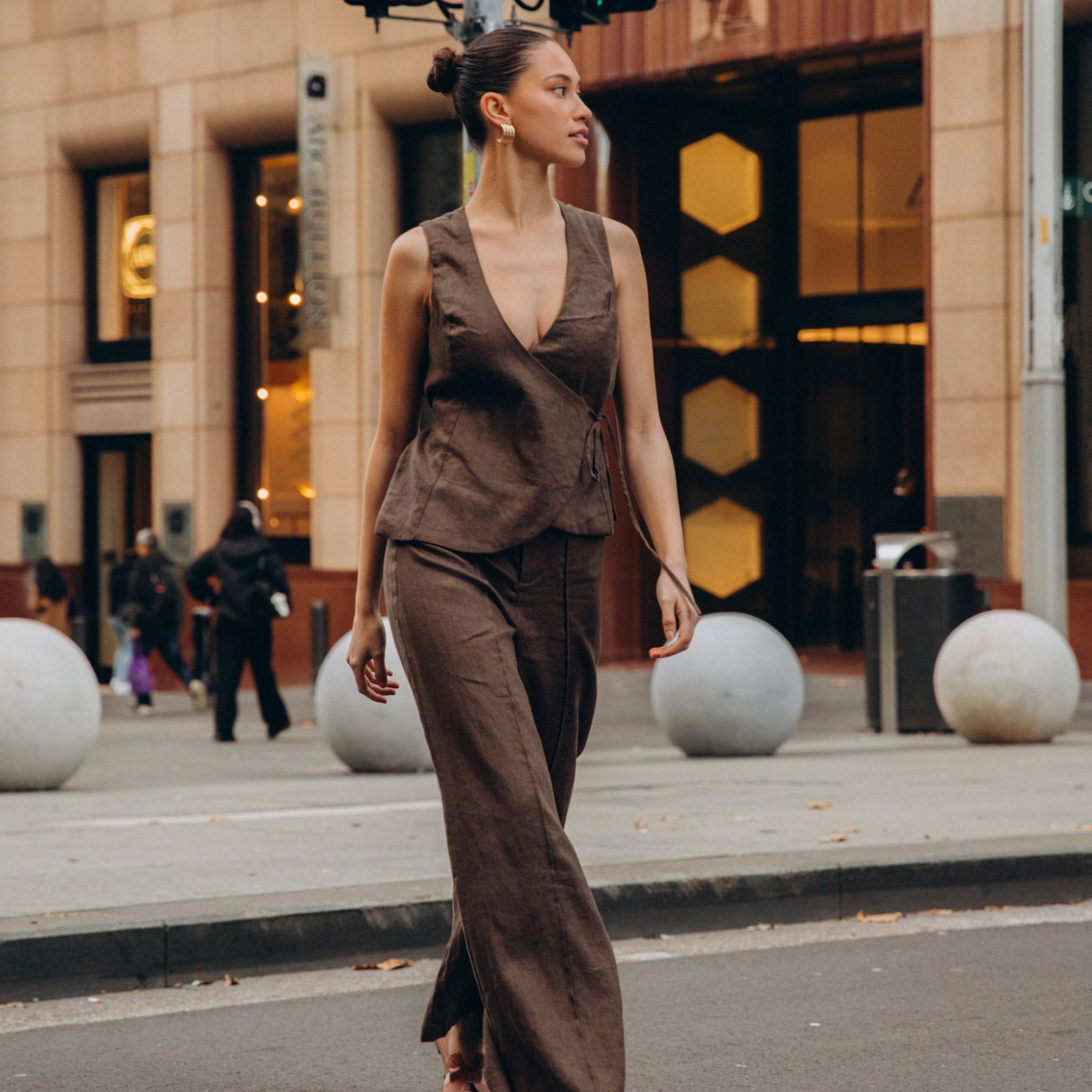 Linen Tie Top