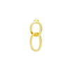 18k Gold Vermeil Link Hoop Earring