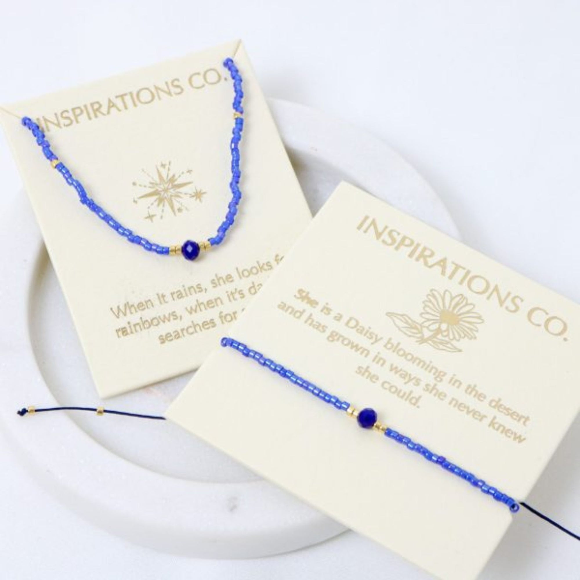 Inspiration Bracelet Blue and Gold
