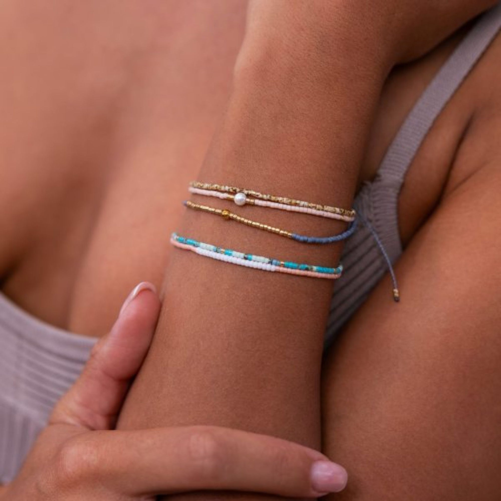 Inspiration Bracelet Sea and Gold