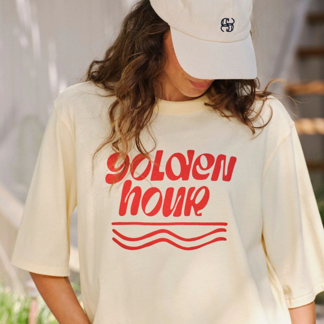 Luna Oversized Tee Butter Golden Hour