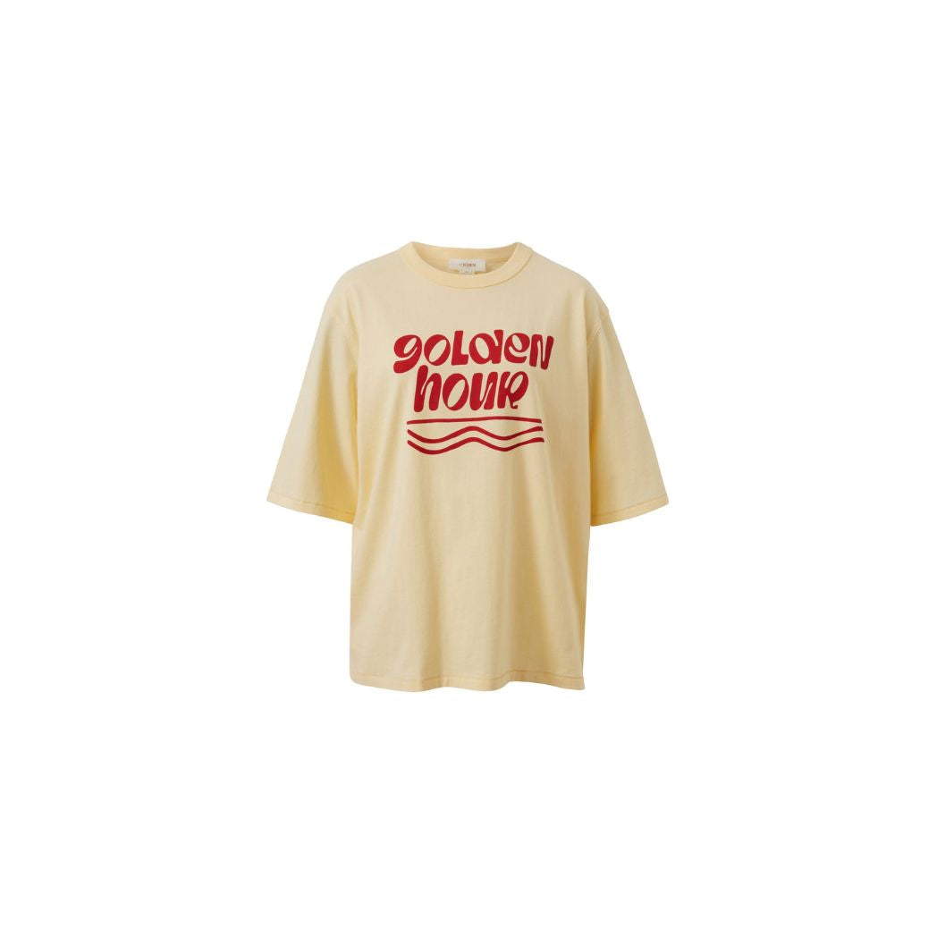 Luna Oversized Tee Butter Golden Hour