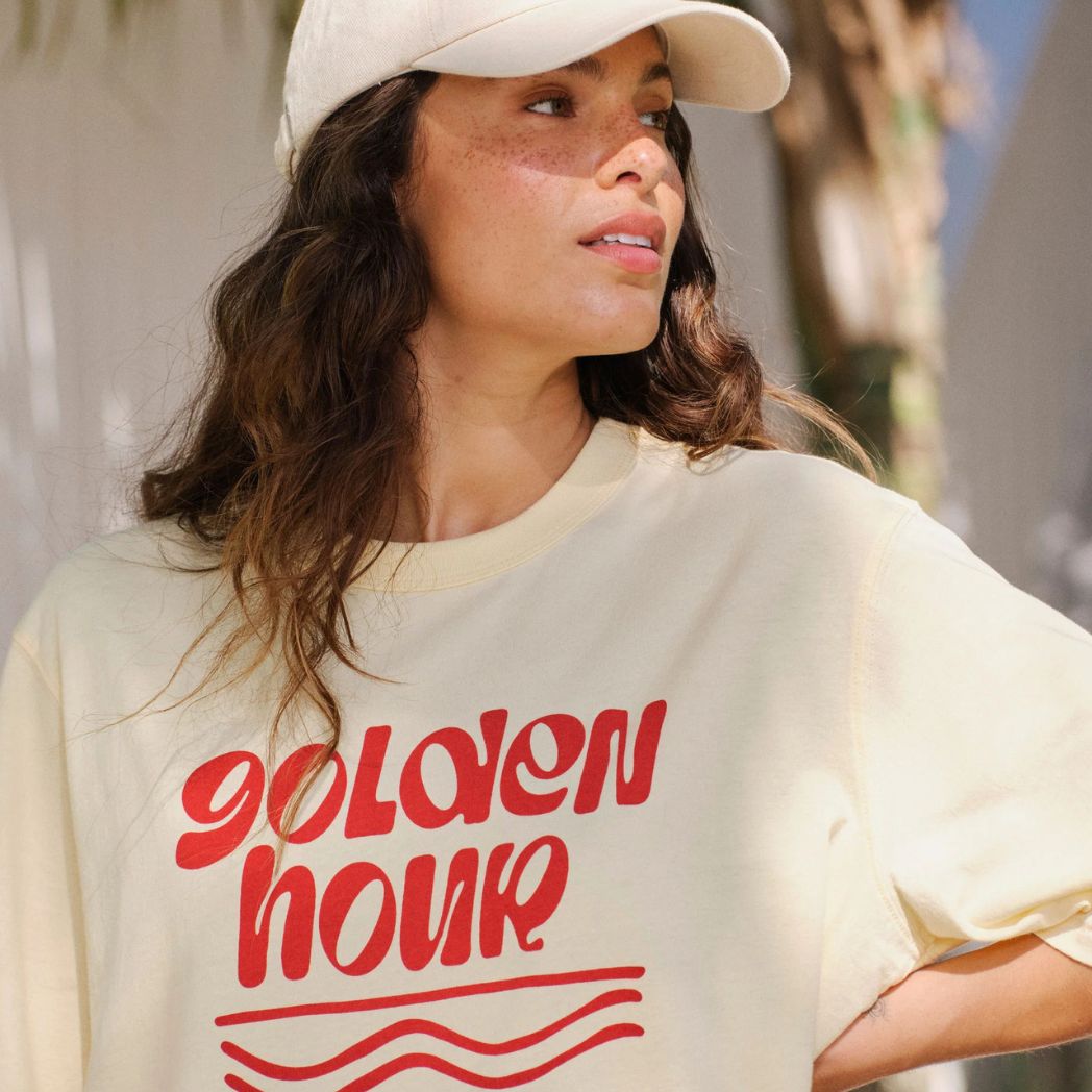 Luna Oversized Tee Butter Golden Hour