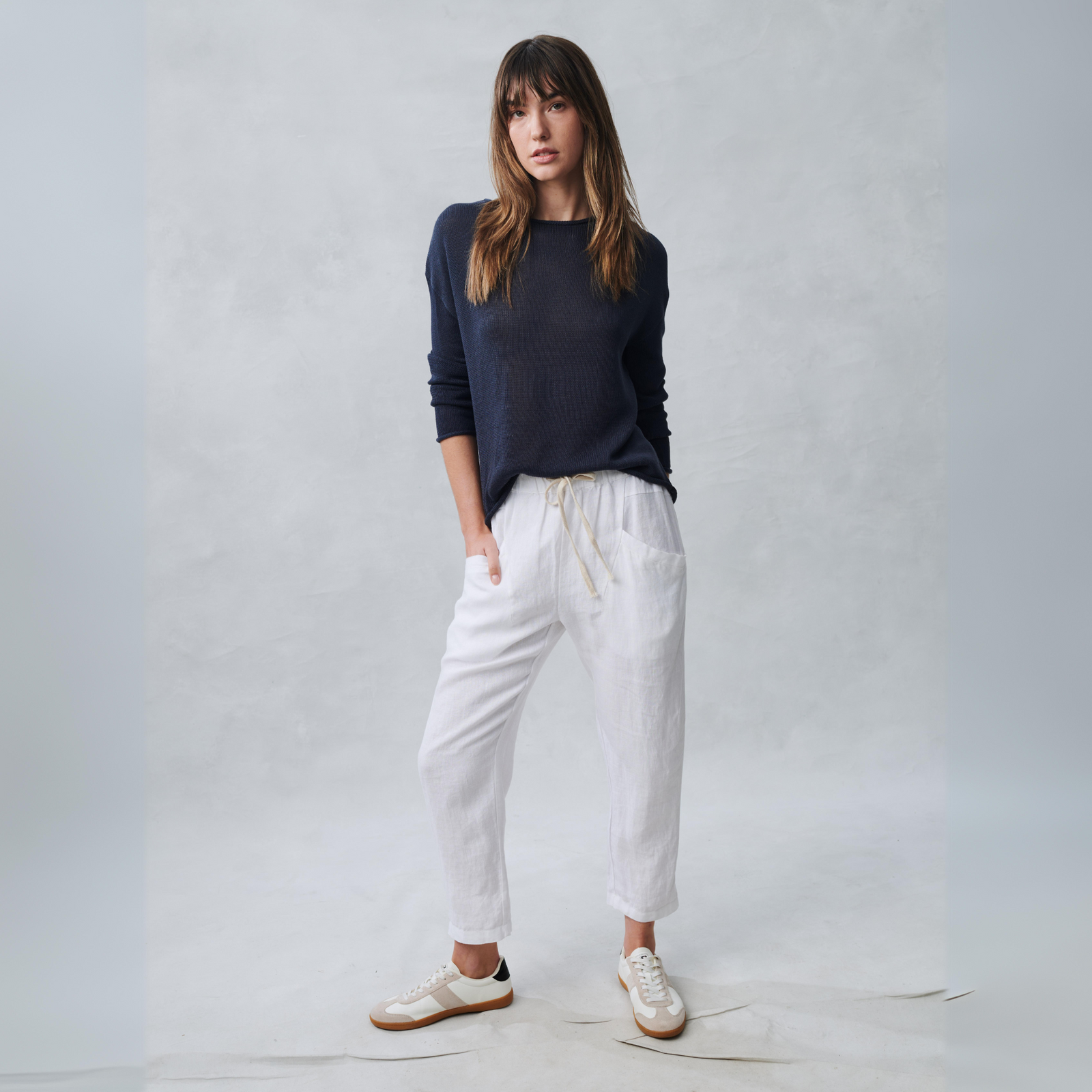 Luxe Pants White