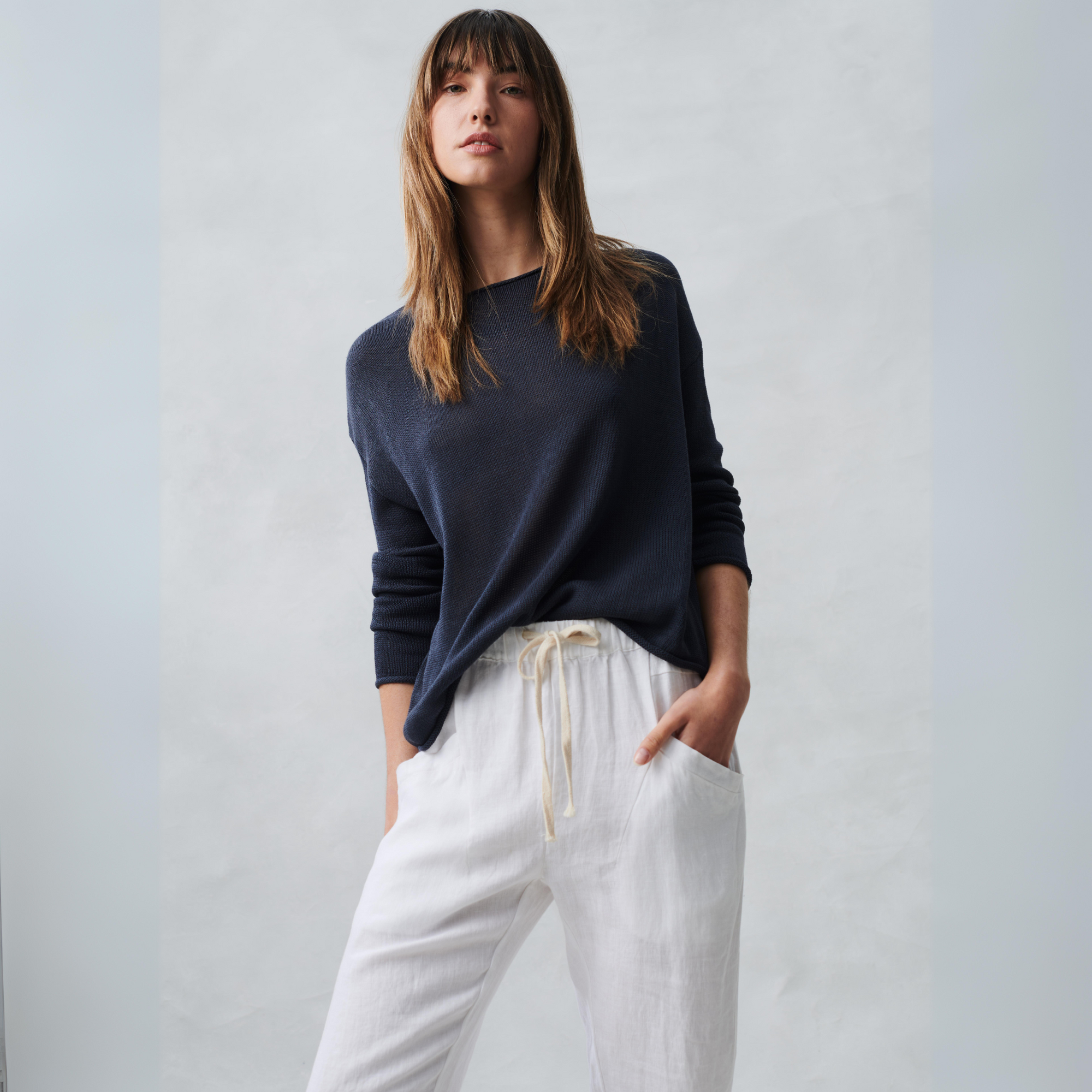 Luxe Pants White