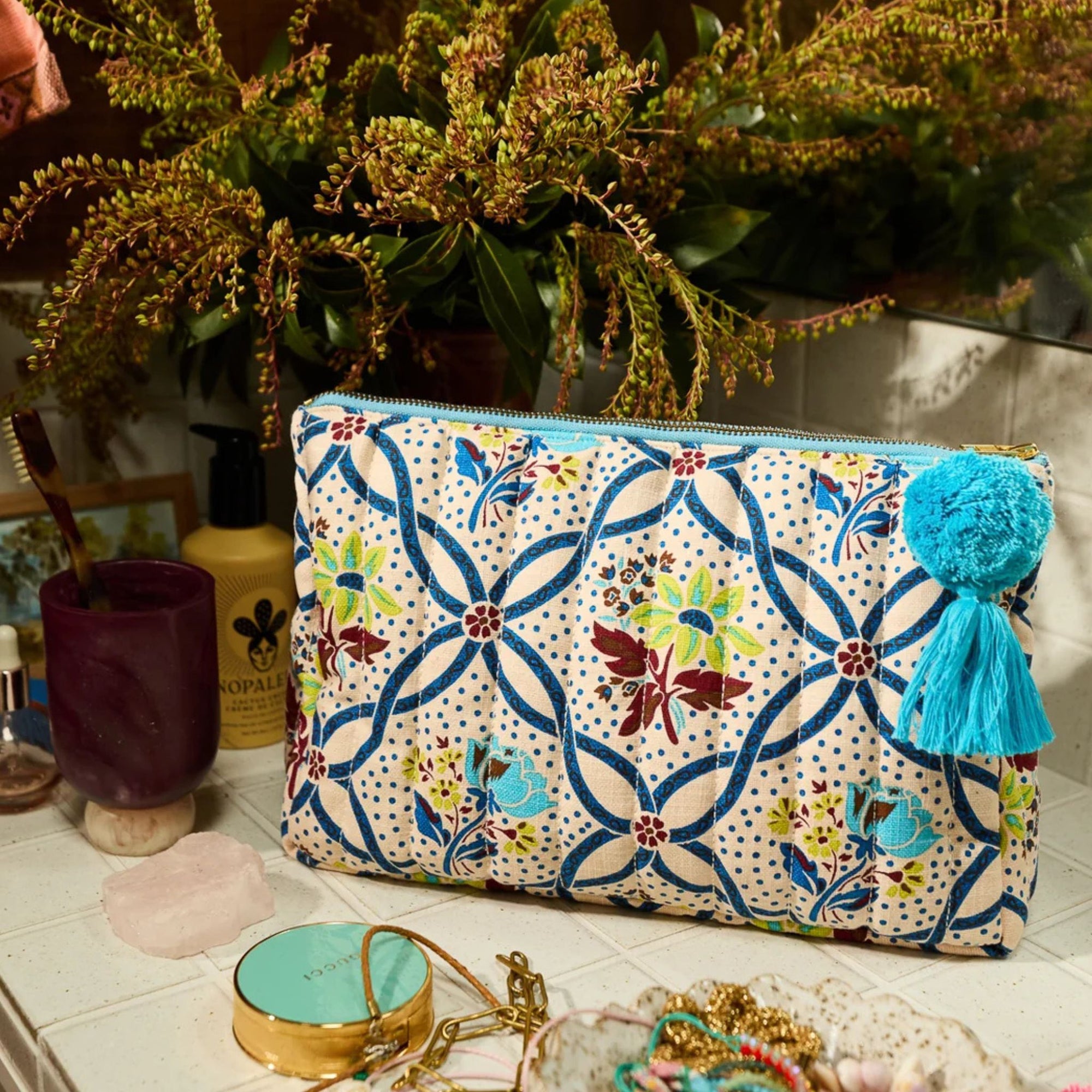 Norali Quilted Cosmetic Bag