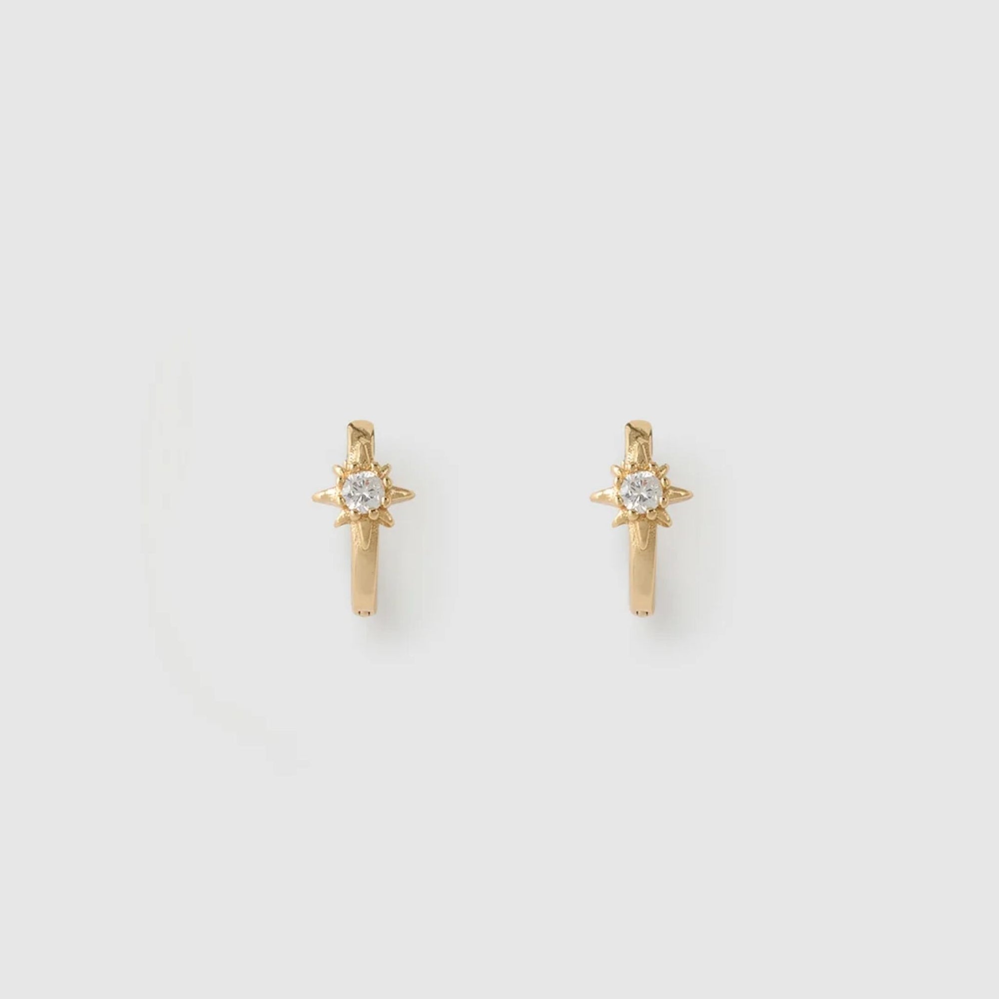 Nova Gold Huggie Earrings