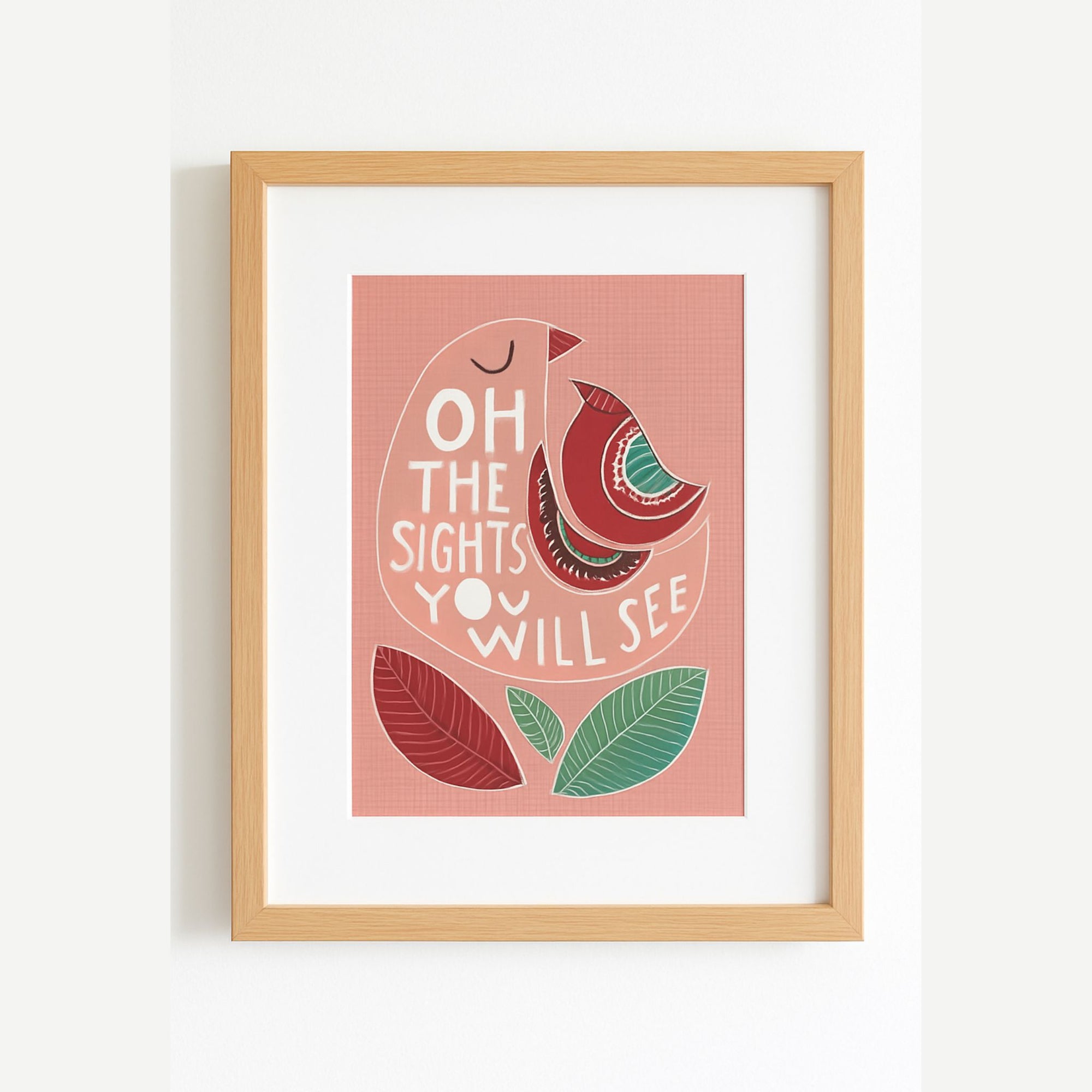 Oh the Sights You Will See Framed Print