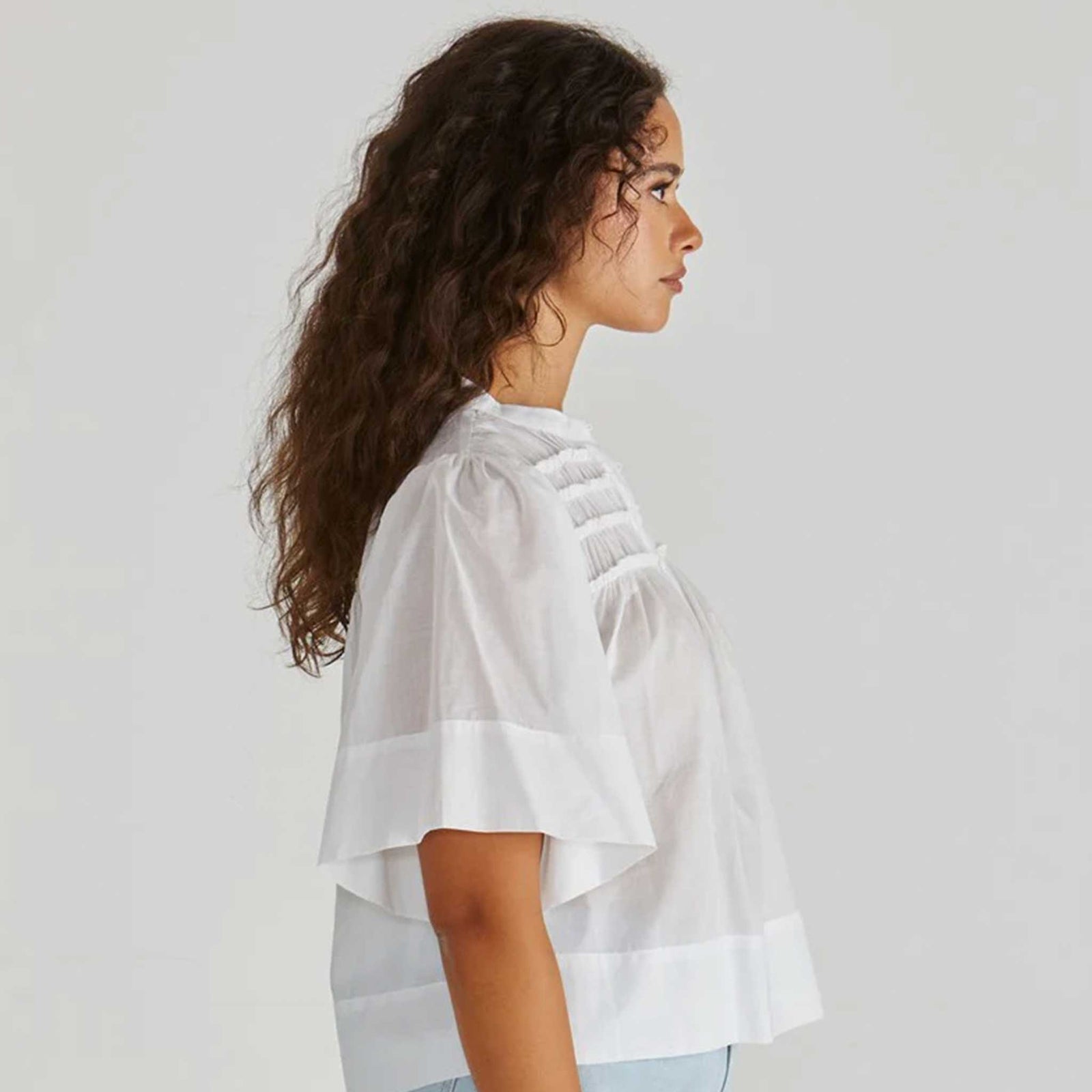 Pammi Ruffle Yoke Blouse