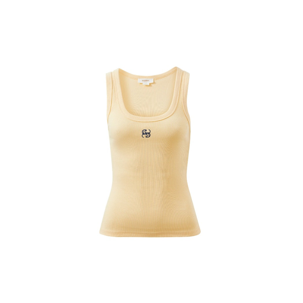 Zoe Contour Rib Scoop Tank