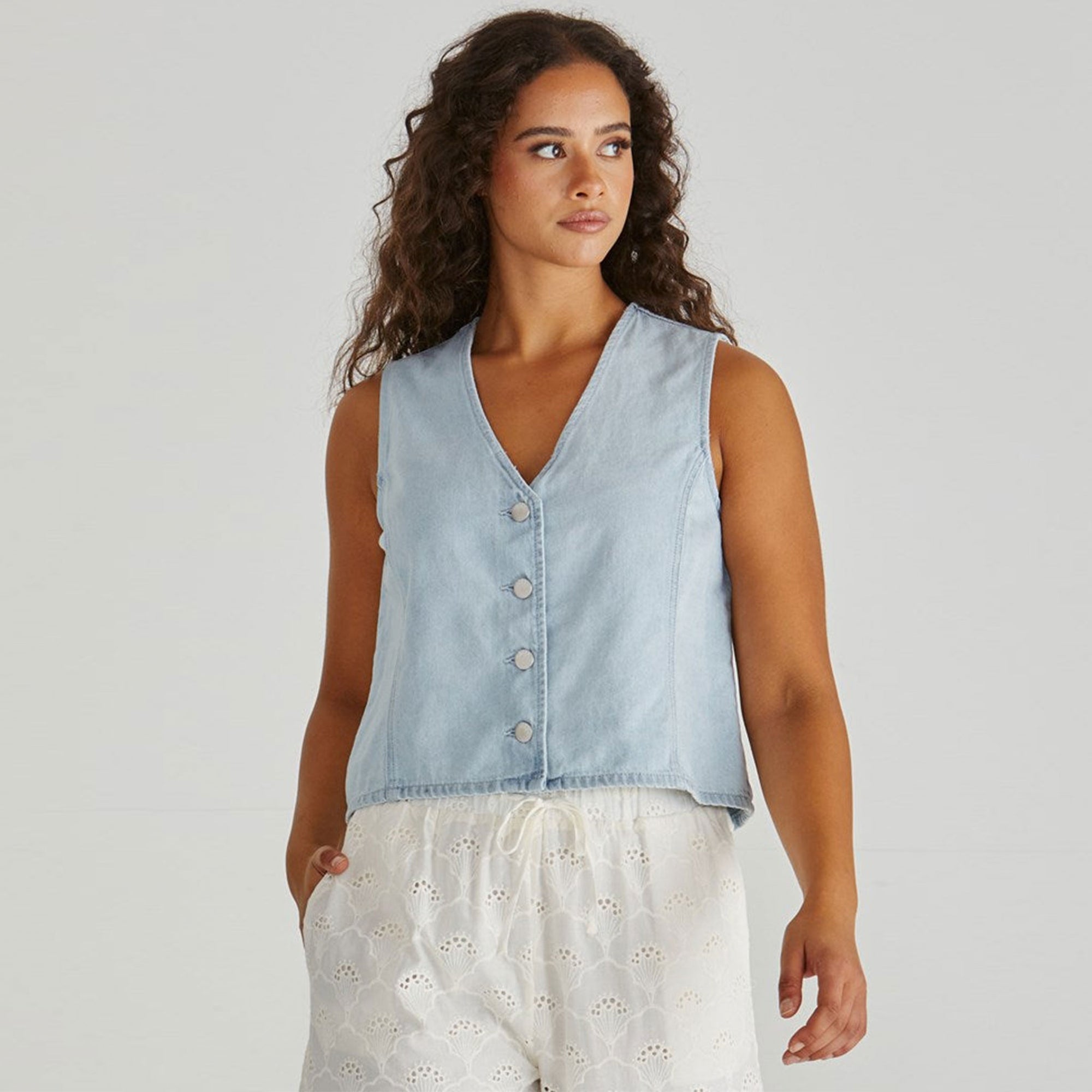 Sabine Denim Vest