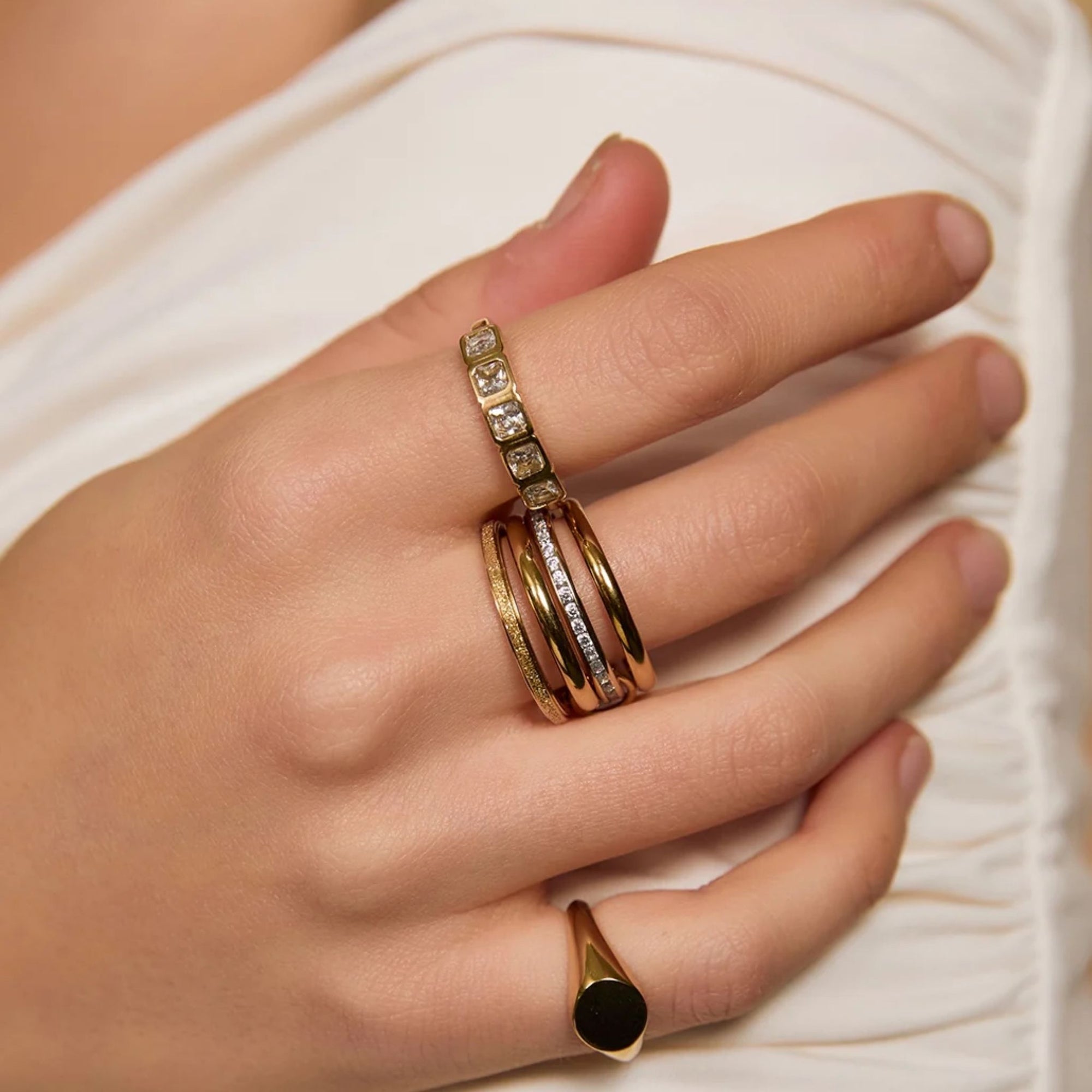 Sage Gold Ring