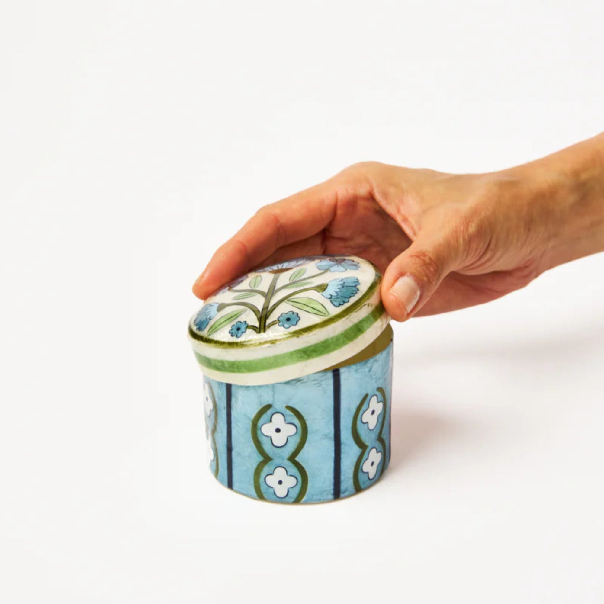 Samira Box Blue Flowers