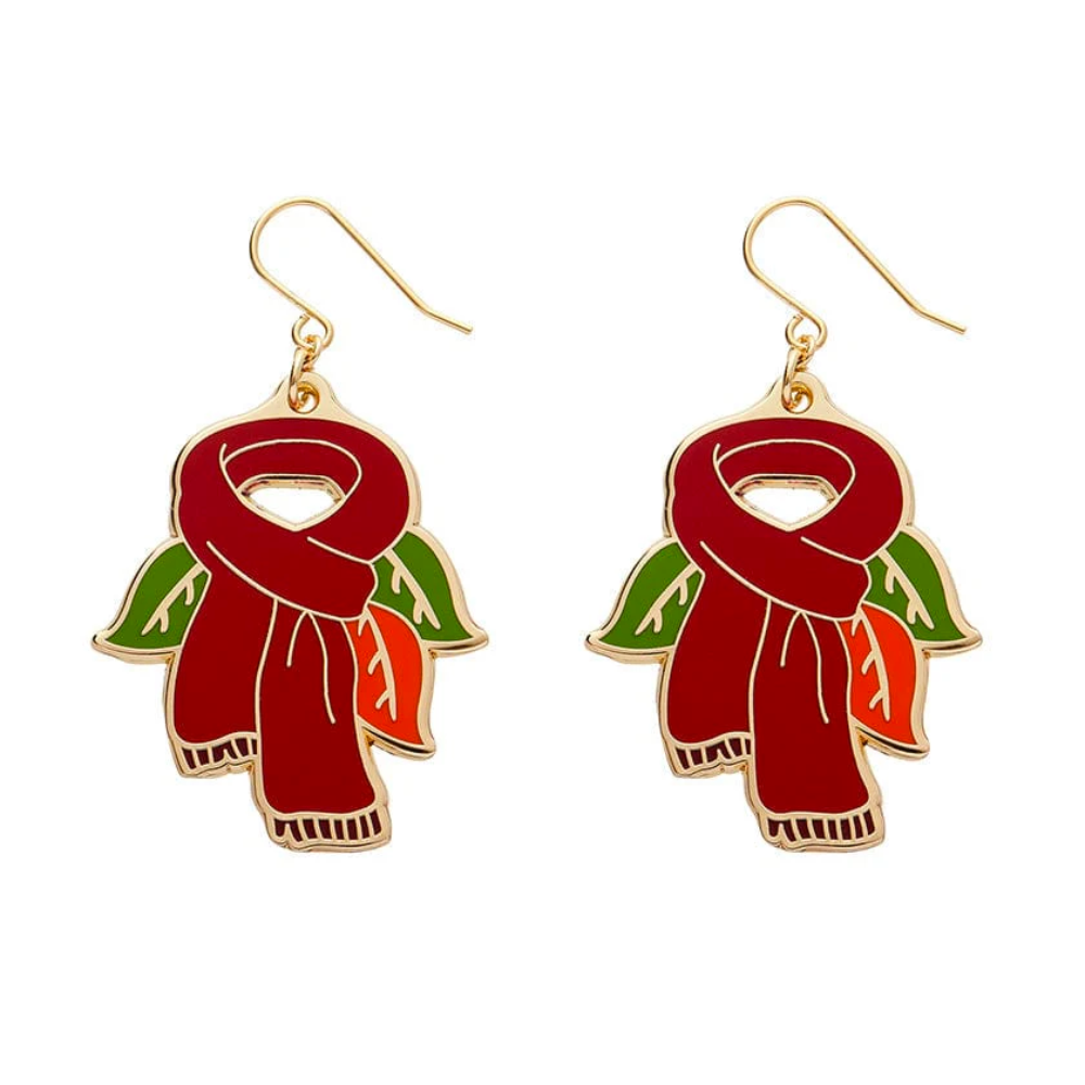 Scarf Souvenir Earrings