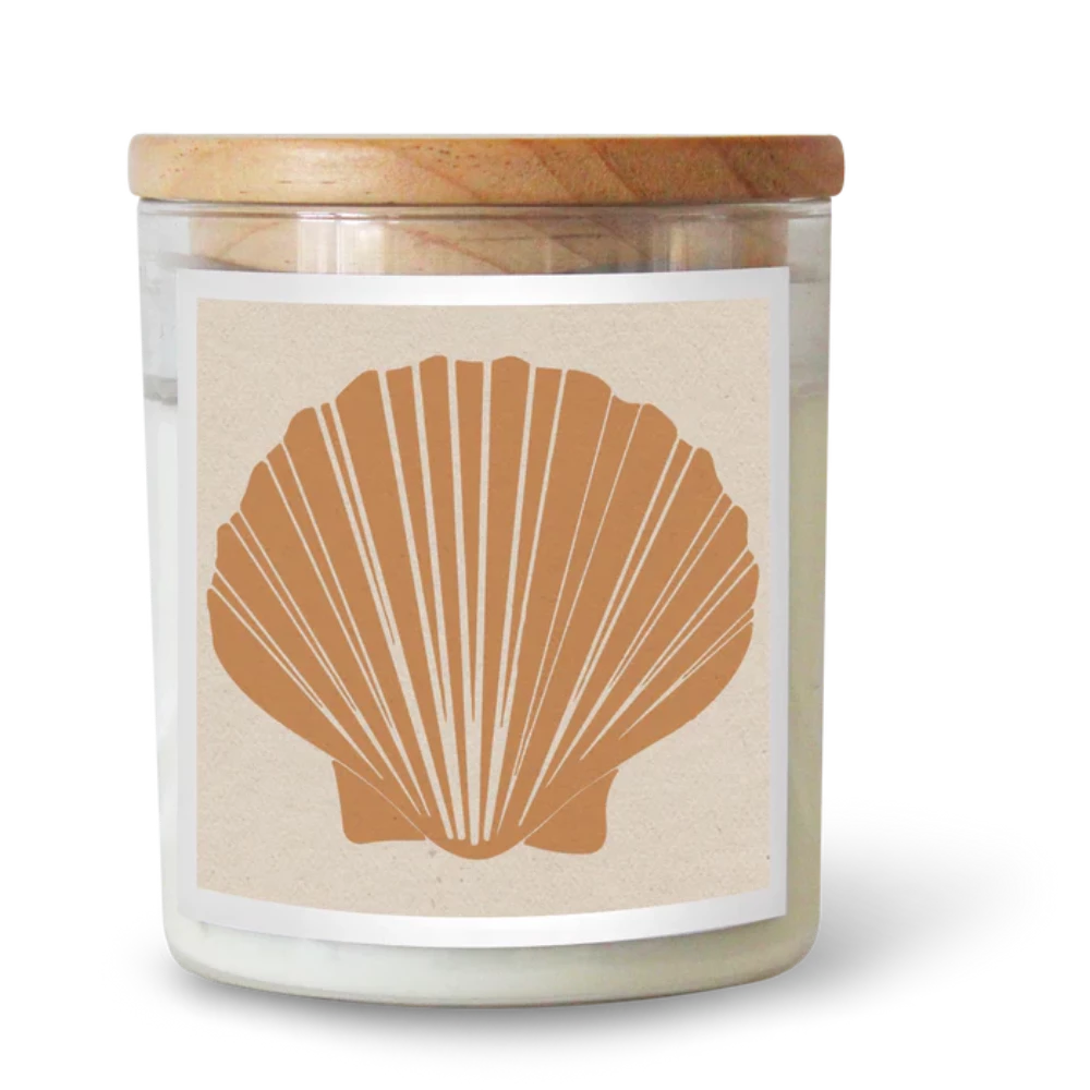 Fan Shell Candle - Tan