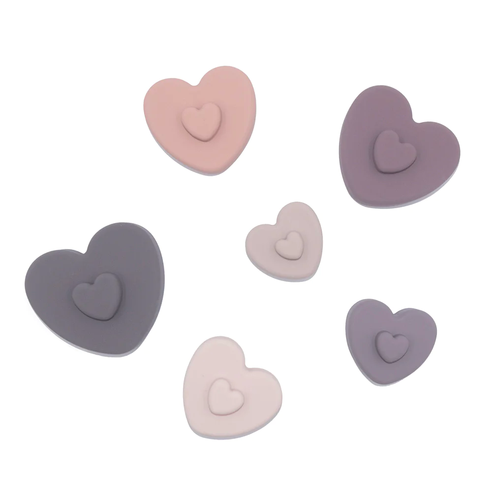 Silicone Heart Stacking Tower