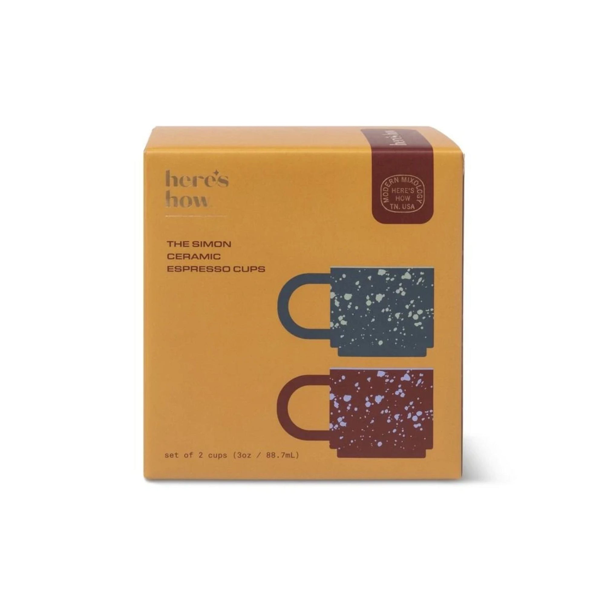 The Simon Set of 2 Espresso Cups