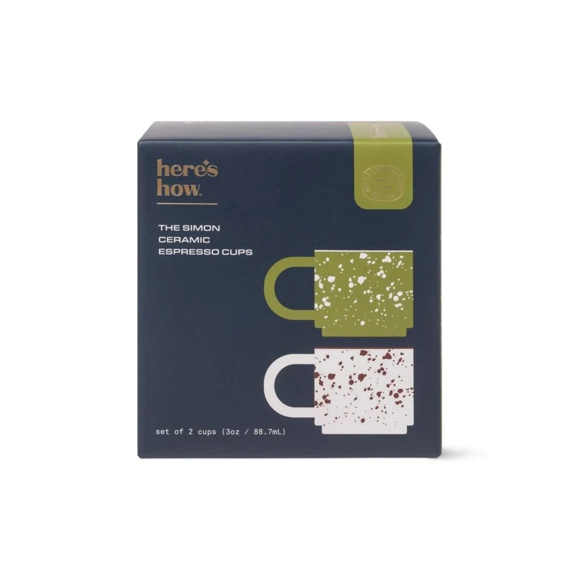 The Simon Set of 2 Espresso Cups