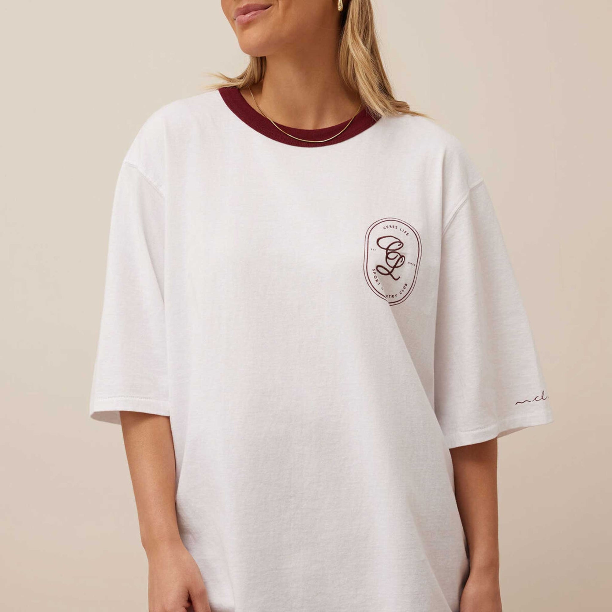 Liv Oversized Tee Sport Club