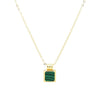 18K Gold Filled Malachite Pendant