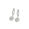 Sterling Silver Huggie Earrings North Star