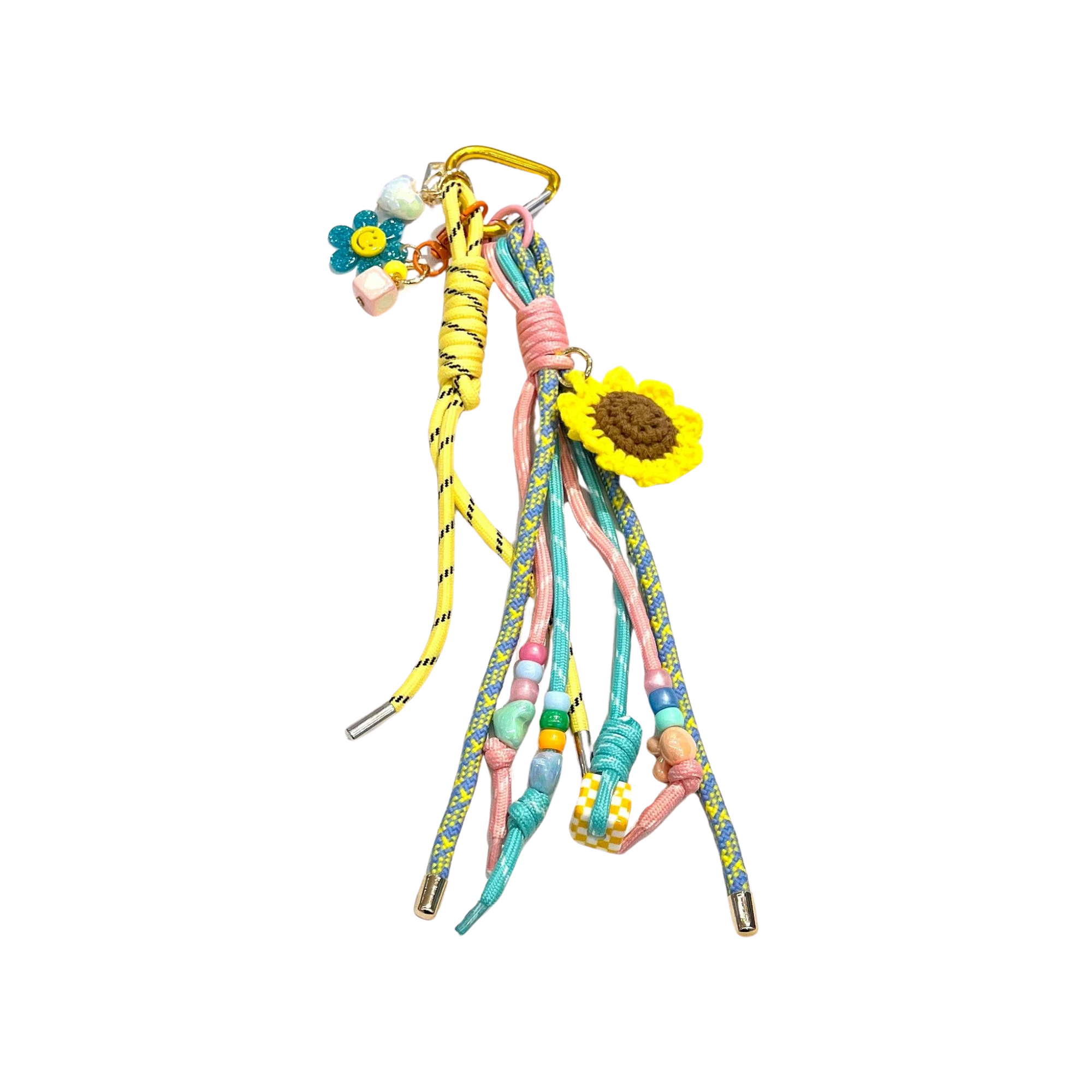 Crochet Sun Keychain