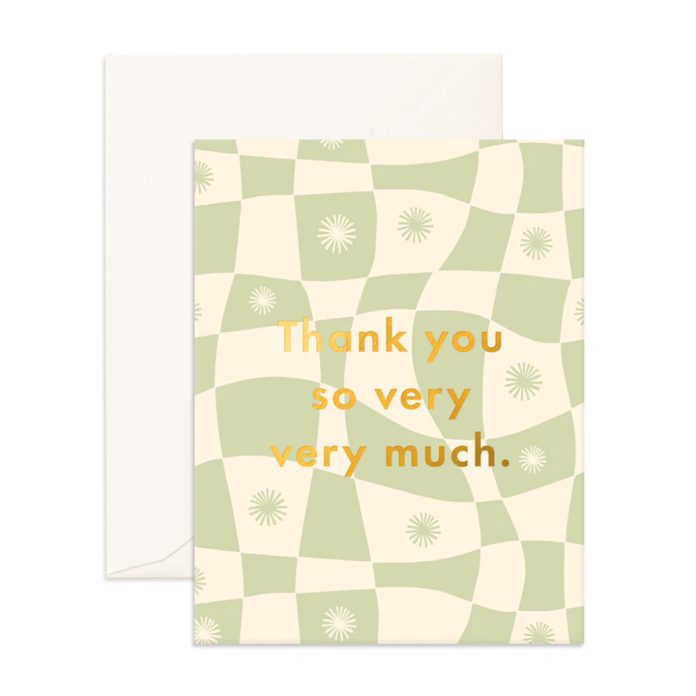 Greeting Card Thank You Sage Wrap