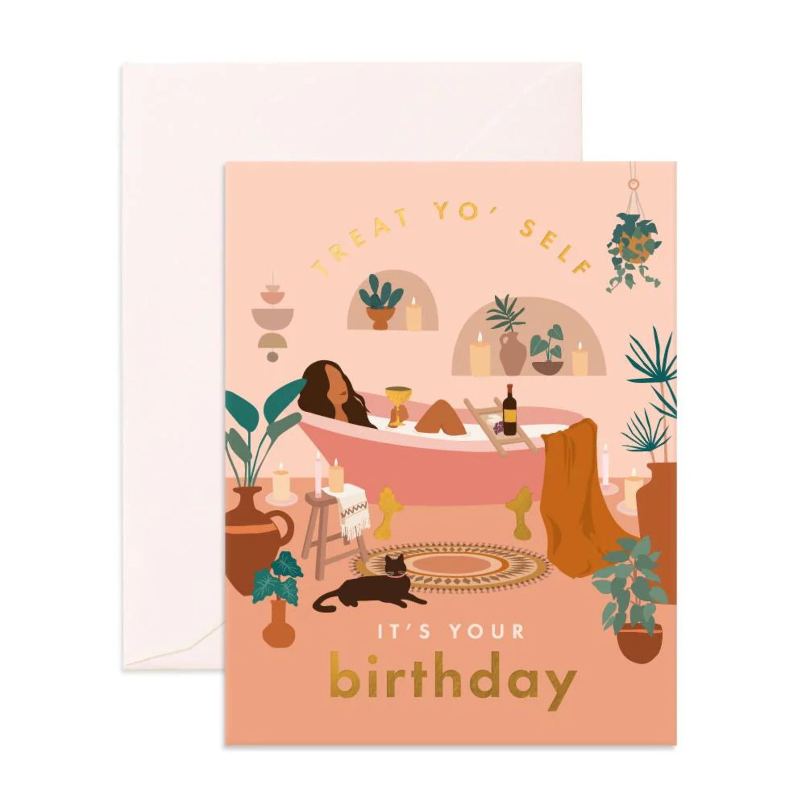 Greeting Card Treat Yo Self